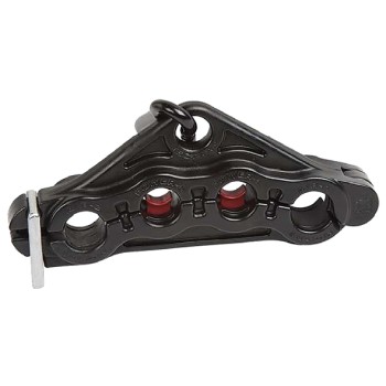 4 Hole Cable Clamp with Black Carabiner (Trail-Link 900-104)